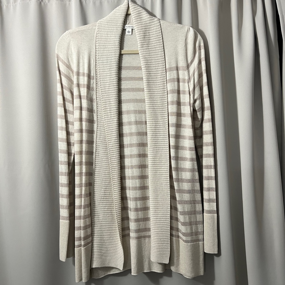 Banana Republic | tan and cream cardigan | L
